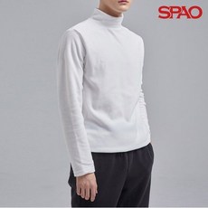 스파오 남성 플리스 모크넥 티셔츠
