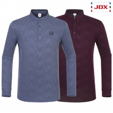 [JDX골프스포츠] [JDX] 남성 톤온톤 패턴 헨리넥 티셔츠 2종 택 1-X2RFTLM11