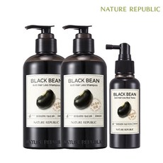 네이처리퍼블릭 [네이처리퍼블릭]블랙빈 안티헤어로스 샴푸 300ml 2개 + 두피토닉 1개(샴푸리뉴얼출고), PK1439