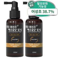 힐텀 헤어 두피 탈모 토닉 에센스 맥주효모 어성초 열 쿨링 스프레이 스케일링 영양제 팩 앰플 머리 각질제거, 힐텀 두피토닉 2개(할인)