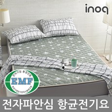 이노크아든 EMF 항균 안심 전기요 전자파없는 극세사 북유럽 감성 온열 워셔블 전기 매트 추천 분리난방 1인용 2인용 미니싱글 싱글 더블 중형, 03.EMF 전기요 스타팅그레이, 싱글(100*180)
