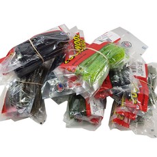 줌 루어 웜 더블링거 4인치, 052-025 Green Pumpkin, 8g