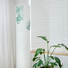 린넨 삼성 무풍 엘지 휘센 듀얼 발뮤다 스탠드 벽걸이 에어컨 선풍기 커버 보관 덮개, 05.에어컨커버스탠드_몬스_원형39x190