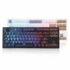 COX 엔데버 텐키리스 RGB 무접점 키보드 화이트 (50g), 선택하세요