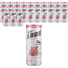 칼로바이 프로틴 스파클링 무설탕 핑크자몽 탄산음료, 240ml, 24개
