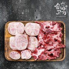 숨바고기 1등급 이상 한우 몸보신 우족 2kg + 잡뼈 1kg