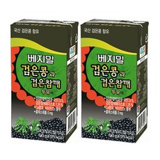 베지밀 검은콩과 검은참깨 두유, 190ml, 29개
