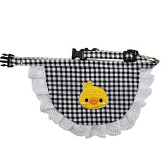 크림펫 강아지 케이프 고양이 넥카라 스카프 30종 반다나 빕, 4-2. 삐약-블랙-XS, 1개