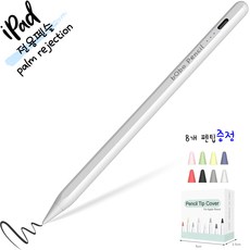 bObo Pencil 아이패드 전용 배터리잔여량표시 펜슬 애플펜슬, 화이트