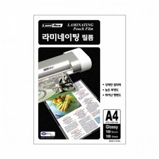 라미에이스 코팅지 A4 100mic 100매입, [1010913]단일상품