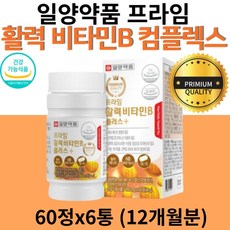 대용량 온가족 일양약품 활성 비타민B군 복합체 복합 활력 에너지 종합 비타민 b b1 b2 b6 b12 콤플렉스 비타민비 엽산 판토텐산 나이아신 비오틴 12개월분 영양제