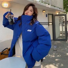 여성 아우터 빅사이즈 겨울 루즈핏 숏 패딩 점퍼 학생
