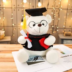 모찌 인형 곰돌이인형 특별한 선물 대형곰인형 대형애착인형, 35cm0.4kg, 화이트색