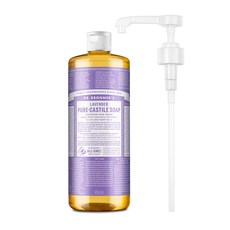 닥터브로너스 퓨어 캐스틸 솝 라벤더 950ml + 전용펌프, 단품