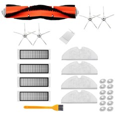 Didad 샤오미 Roborock S6 S5 MAX S60 S65 S50 S55 E25 E35 진공 액세서리용 메인 브러시 화이트 사이드 HEPA 필터, 샤오미 로보록용