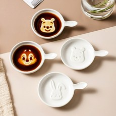디즈니 캐릭터 간장 종지 소스 접시 케찹 마요네즈 그릇 세트, I