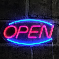 LED 메시지 네온사인 무드등 헬로 러브 오픈 홈파티, 1걸이식네온사인-헬로