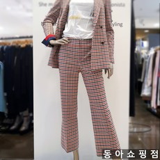 쿠팡 [제시뉴욕] 강추!! 핏이 예쁘고 너무나 편한부츠컷 체크바지 BA8-PQ1120