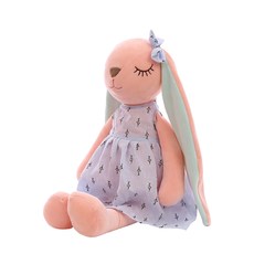 넬라의 옷장 부드러운 토끼 인형, 블루, 45cm