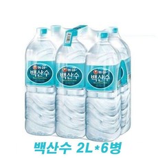 2L x 6병 백산수 1박스