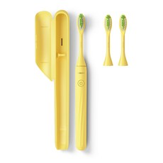 필립스코리아 원 전동칫솔 배터리 모델 망고 + 칫솔모 2p 세트, HY1100/02