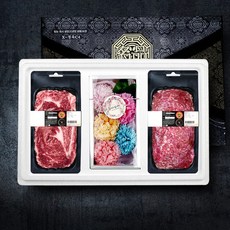 [플라워세트] 횡성한우 불고기 국거리 플라워 한우선물세트 1.0kg, 없음