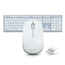 아이플렉스 무선 마우스키보드 세트 RK-3000C, 화이트