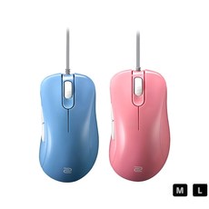 투원몰 프리미엄 BENQ 유선 게이밍 광마우스 EC1-B (L), 핑크, 717358