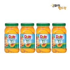 dole 돌 후룻바틀 황도 666g, 1box, 바틀 황도4개