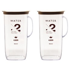 제오닉 손잡이 사각물병 2p, 브라운, 2L