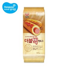 [KT알파쇼핑][동원] 더블 빅 핫도그400g(100gX4입) X 3개 총 12개 /냉동식품/간식, 기본상품
