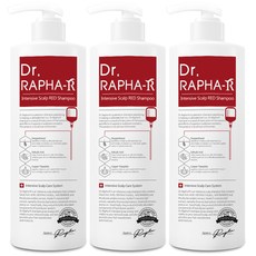 닥터라파알 레드 탈모샴푸, 500ml, 3개