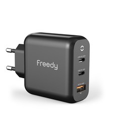프리디 GaN 미니 멀티포트 고속충전기 65W EA1709, 1개, 블랙