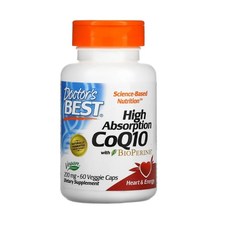 Doctor's Best 고흡수 CoQ10 200mg 베지 캡, 60개입, 1개