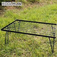 KOOLMAN(쿨맨) 다용도 사이드테이블 쿨러스탠드 BLACK, 블랙 사이드테이블 (우드상판 미포함), 1개