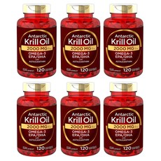 Carlyle 남극 크릴오일 2000mg, 120정, 6병