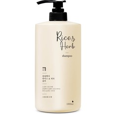 살림백서 라이스 앤 허브 샴푸 그린포레스트향, 1000ml, 1개