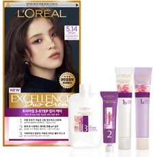 로레알파리 엑셀랑스 듀오크림 염모제, 5.14호 애쉬 브라운 6GA, 1개
