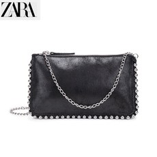 체인 스몰 스터드 장식 ZARA 자라 블랙 크로스 백