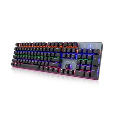 한성컴퓨터 Gtune Rainbow 기계식 키보드, MKF30S, 블랙(갈축)