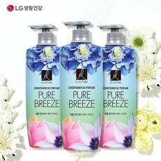 LG생활건강 엘지생활건강 엘라스틴 ES 퍼퓸컨디셔너(린스) 퓨어브리즈 600ml*3개, 상세페이지참조