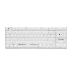 앱코 축교환 무빙 LED 텐키리스 기계식 키보드 청축, K640T SLIM, 화이트