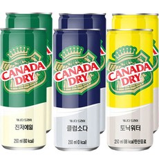 코카콜라 캐나다드라이 토닉워터 /진저에일 / 클럽소다 250ml x 30개, 캐나다 토닉워터 250ml x 30개, 상세페이지 참조3