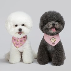 오드스튜디오 강아지 고양이 양면 스카프, 껴또(PINK), 1개