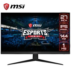 MSI 27인치 게이밍 모니터 옵틱스 G271 게이밍 144Hz 아이세이버 무결점