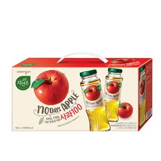 자연은 170일 사과 100, 180ml, 12개