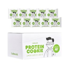 랩노쉬 단백쿠키 아몬드앤그린티, 40g, 7개