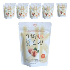 도원두레 장호원 황도 동결건조 스낵, 15g, 10개입