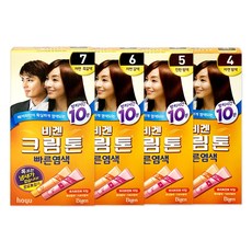 비겐 크림톤 빠른염색 4.5.6.7호 향료무첨가 / 방치시간10분, 진한밤색