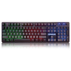 RiZUM 리줌 멤브레인키보드 LED 레인보우 블랙 RK-101, RK101